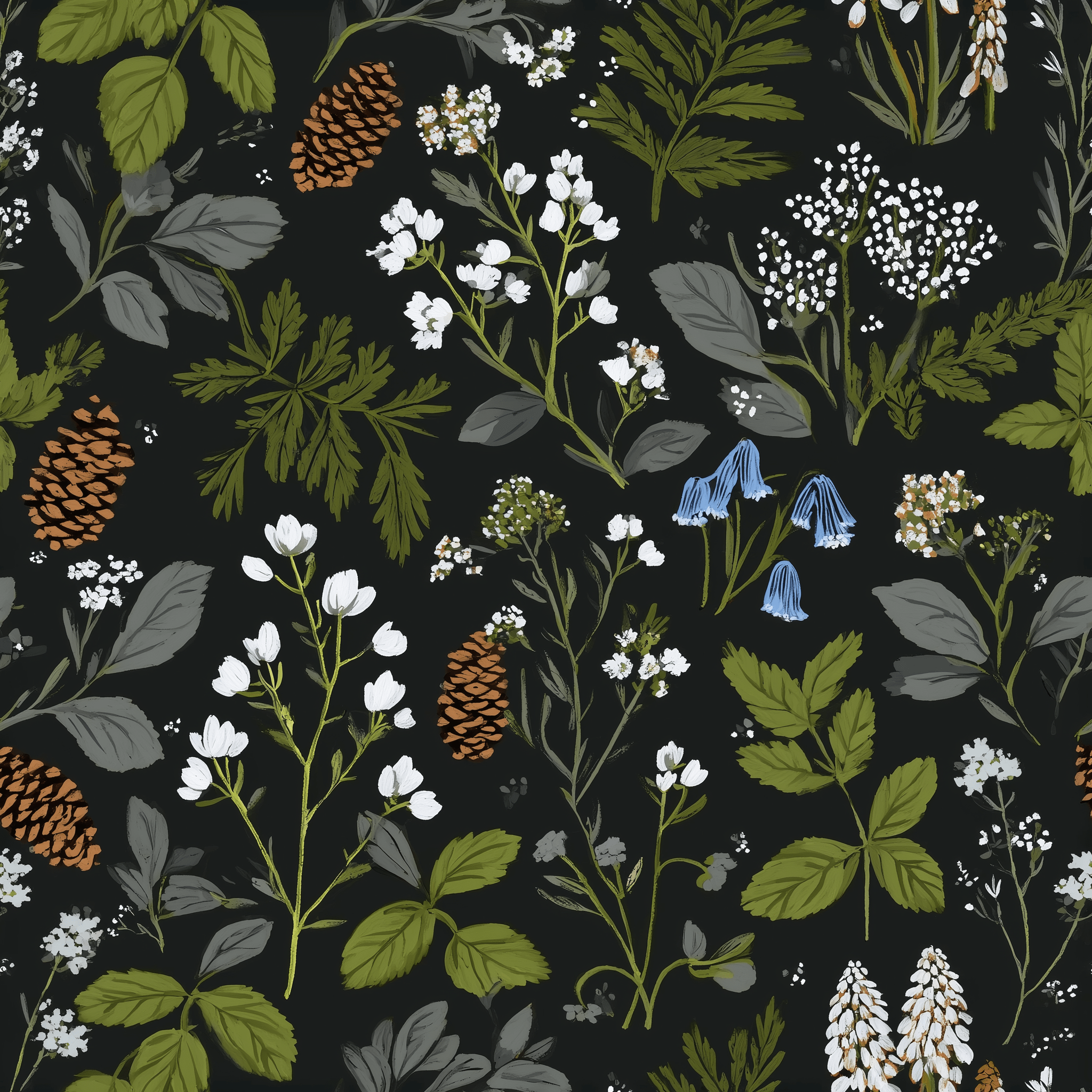 Forest Floor Wallpaper - Benton Lane Home - Painted Paper