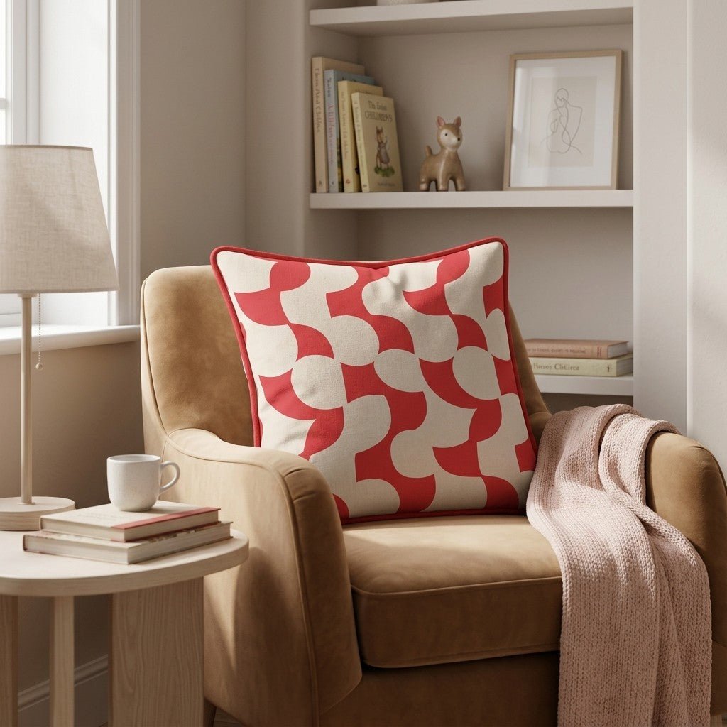 Fractal Edge Throw Pillow - Hillcroft Home