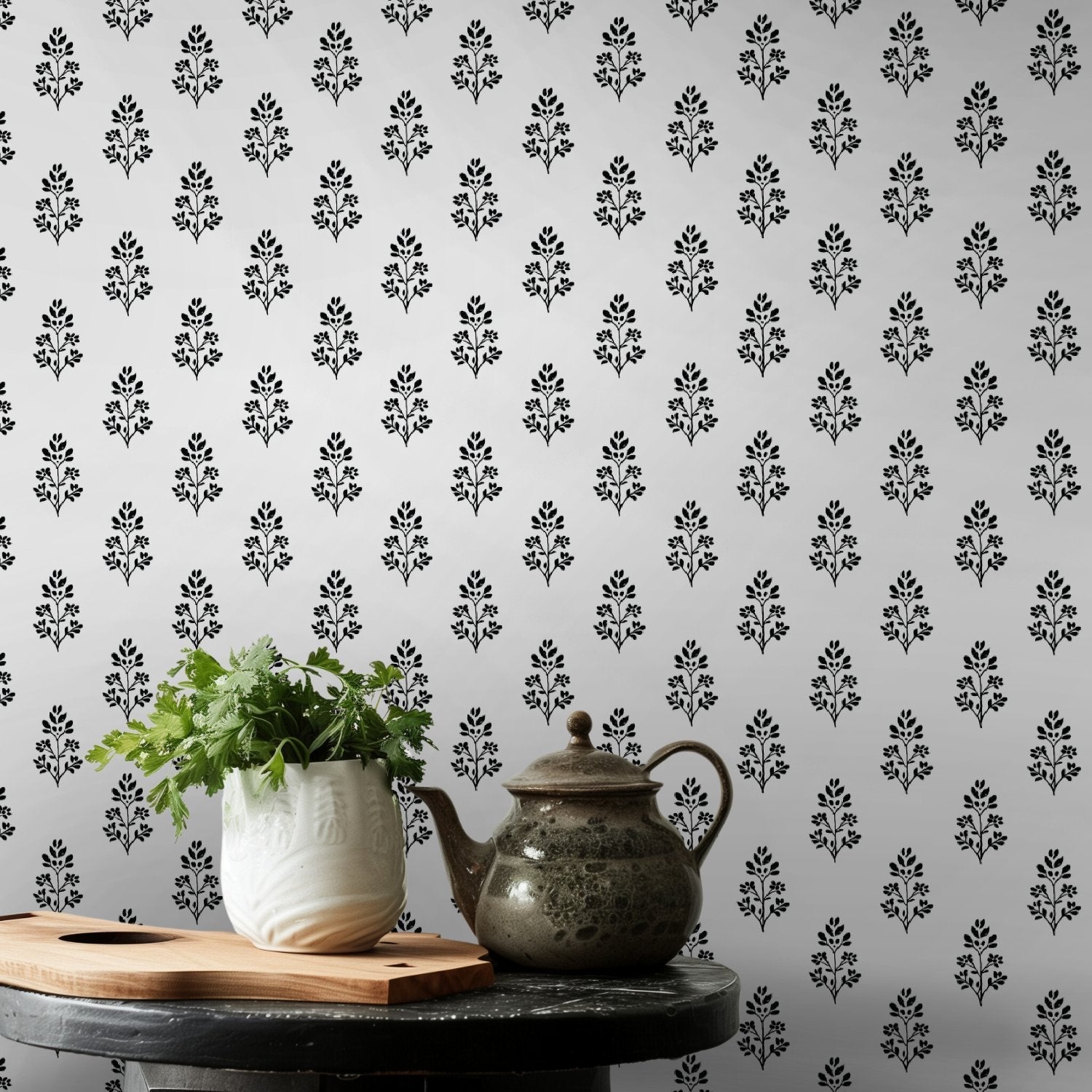 Frances Floral Wallpaper - Benton Lane Home - Painted Paper