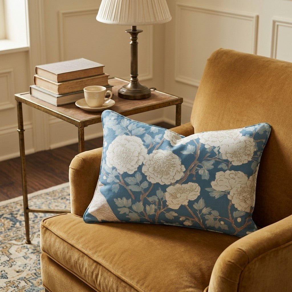 Frances Toile Throw Pillow - Hillcroft Home
