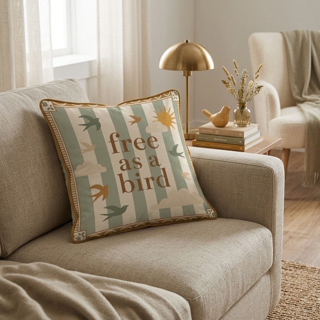 Free as a Bird Throw Pillow - Benton Lane Home - Hillcroft Home