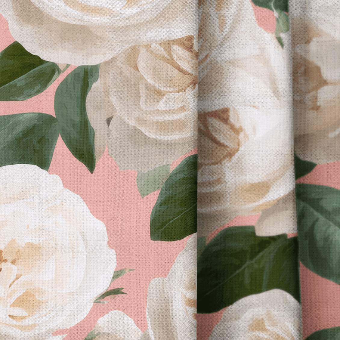 Fresh White Bloom - Drapery - Benton Lane Home - Lemon Park