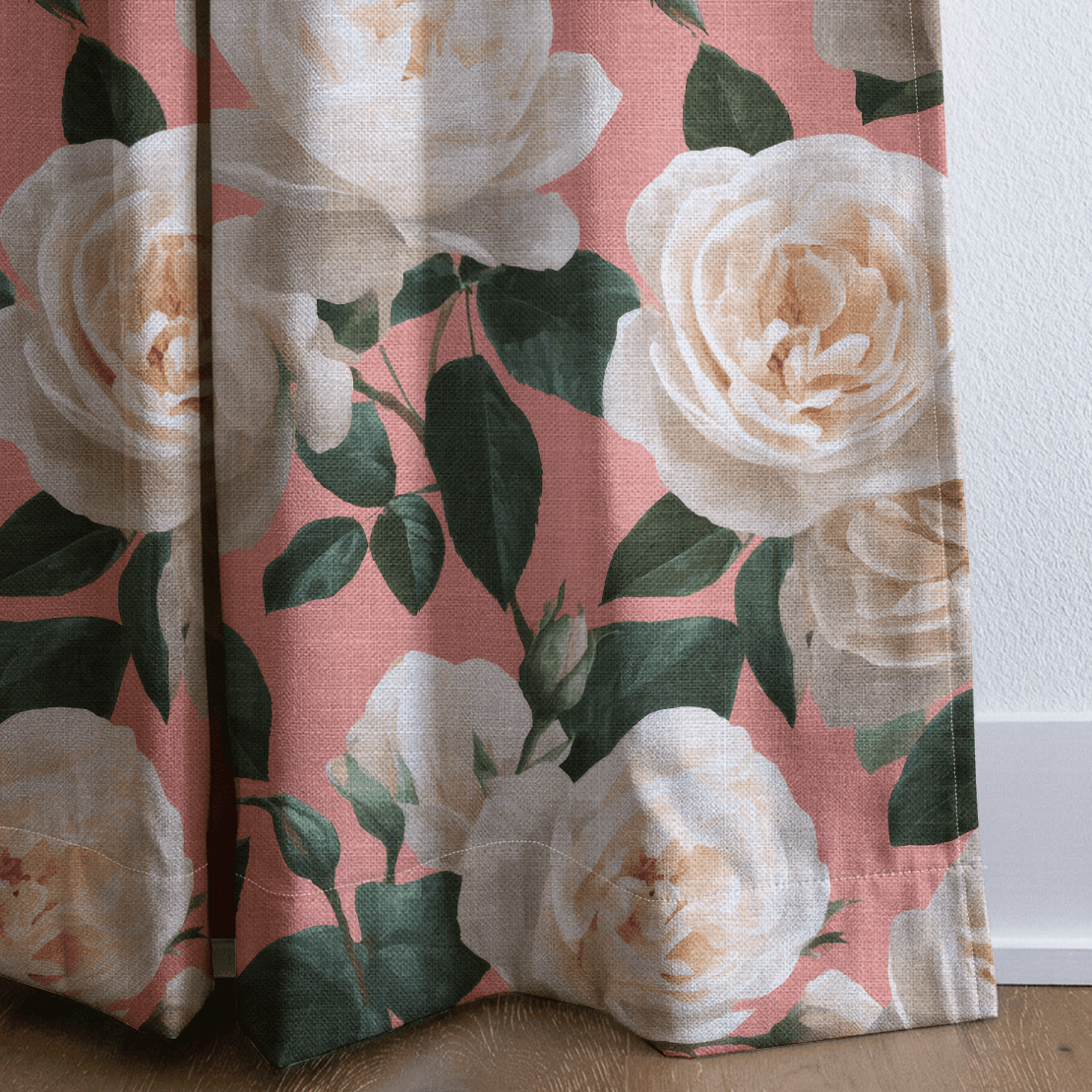 Fresh White Bloom - Drapery - Benton Lane Home - Lemon Park