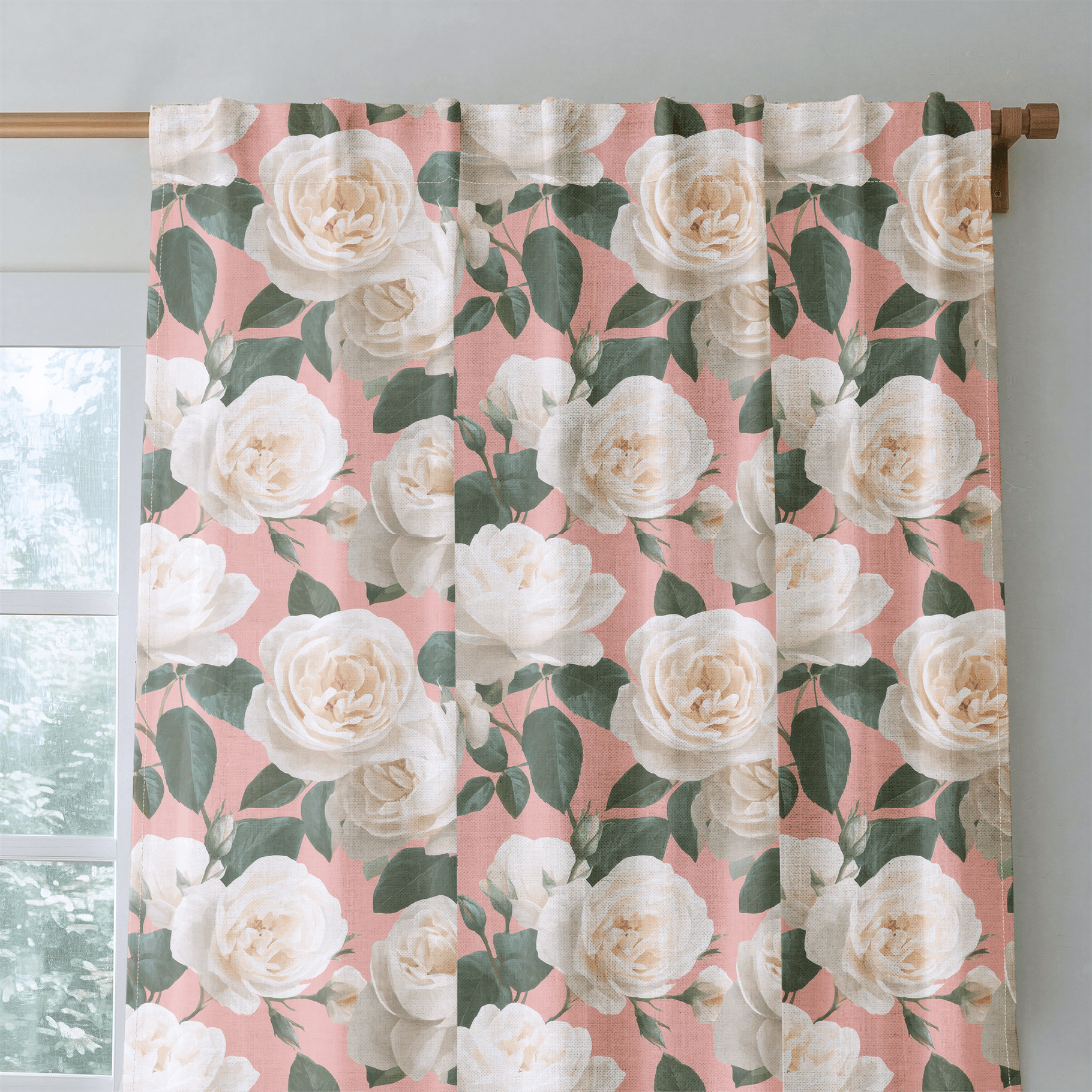 Fresh White Bloom - Drapery - Benton Lane Home - Lemon Park