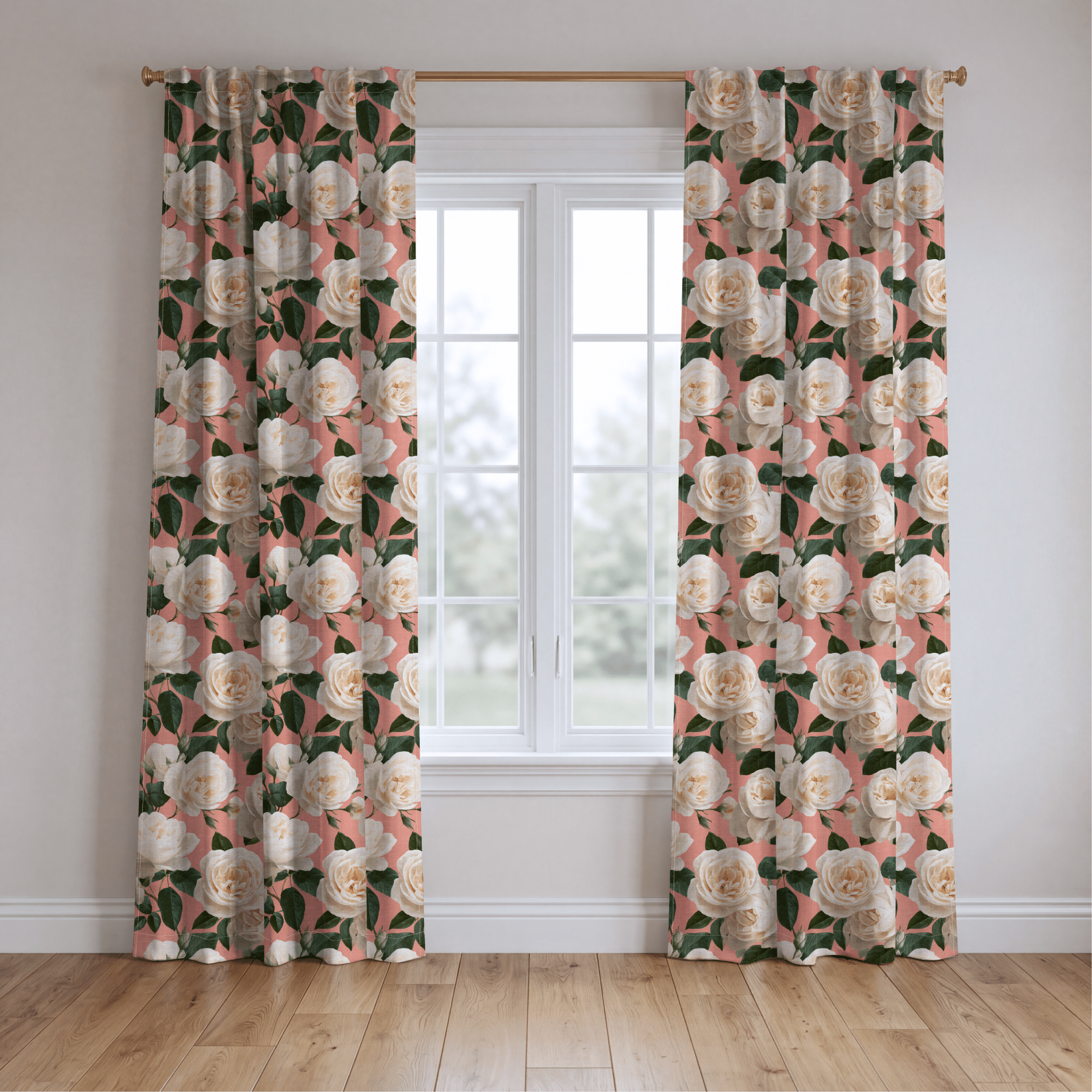 Fresh White Bloom - Drapery - Benton Lane Home - Lemon Park