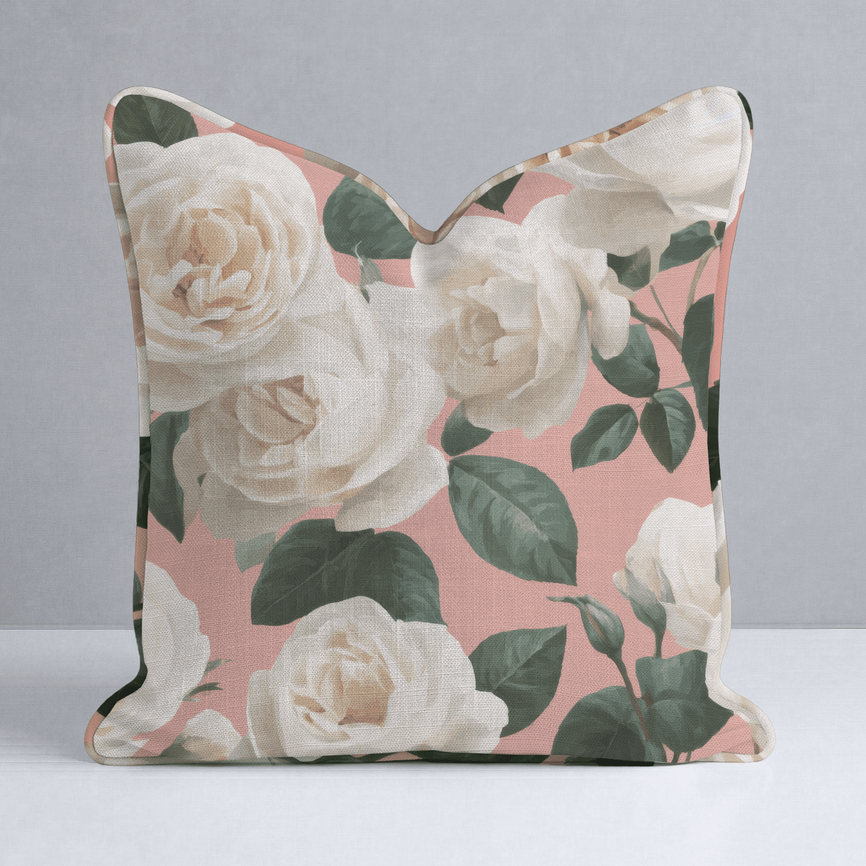 Fresh White Bloom Throw Pillow - Benton Lane Home - Lemon Park