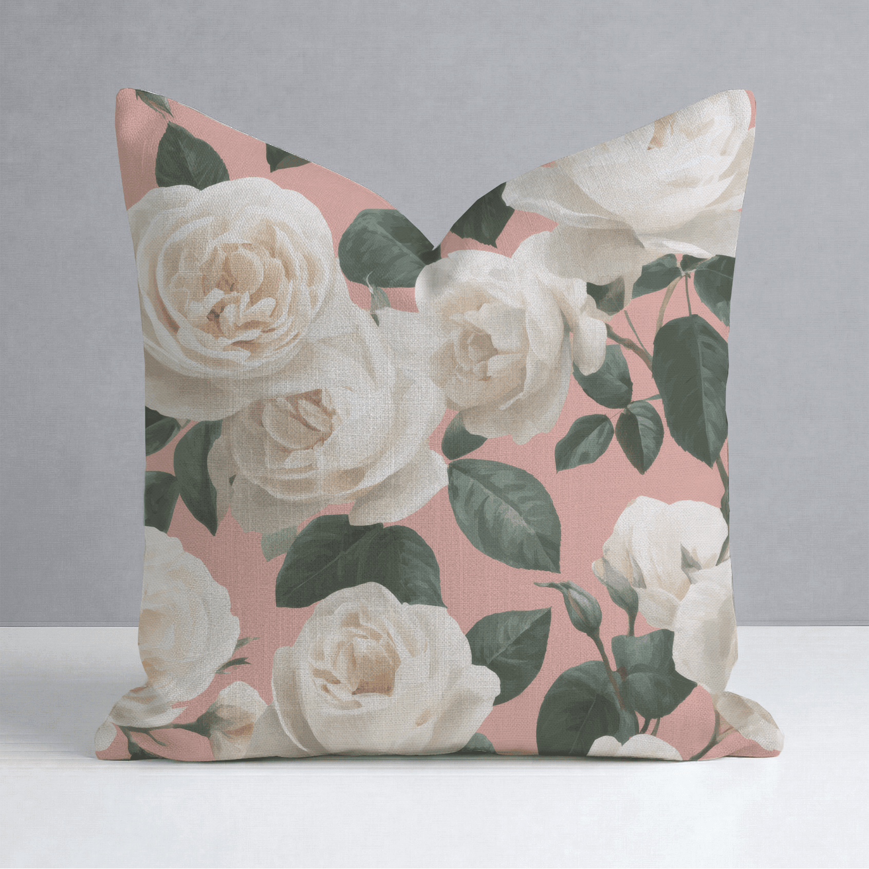 Fresh White Bloom Throw Pillow - Benton Lane Home - Lemon Park