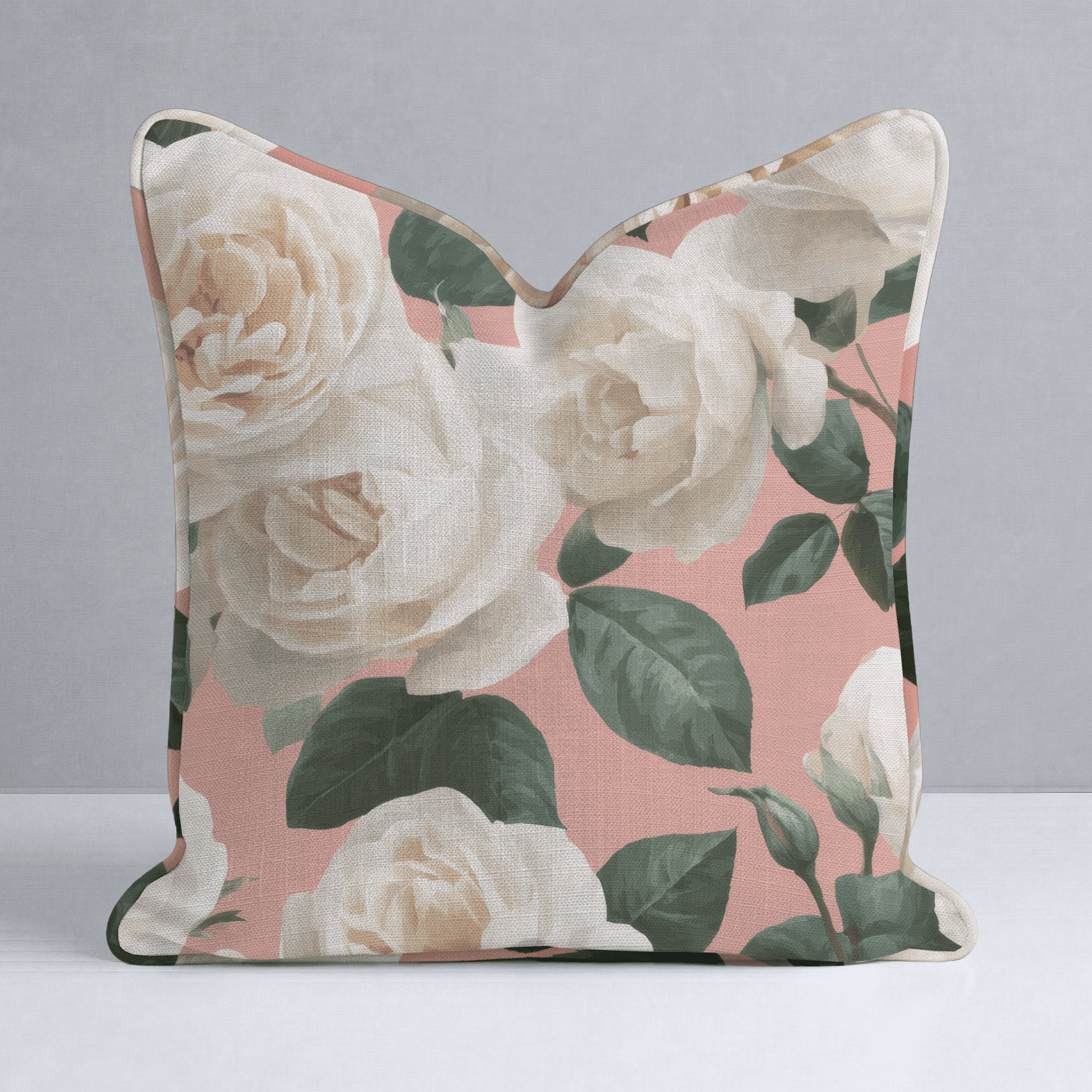 Fresh White Bloom Throw Pillow - Benton Lane Home - Lemon Park
