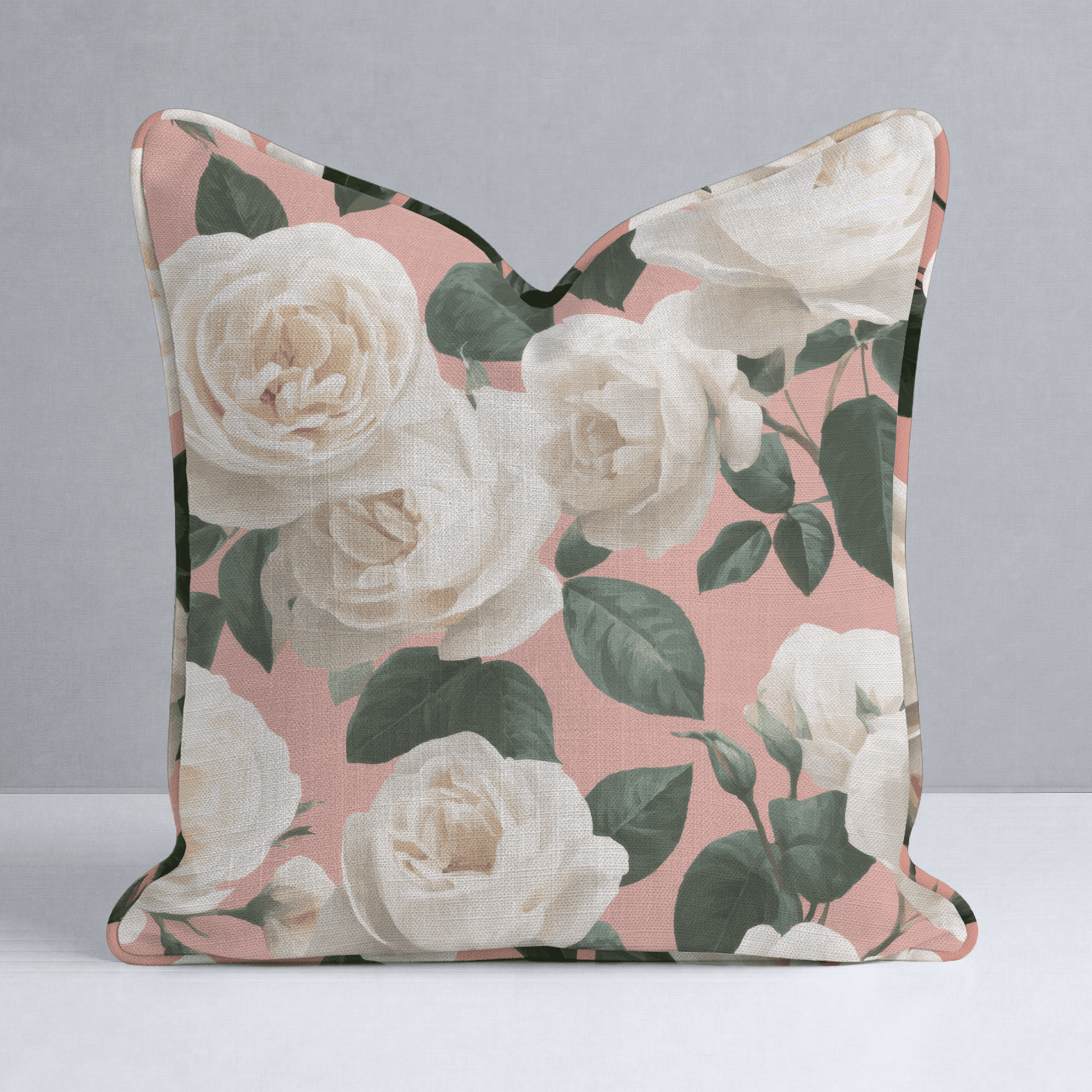 Fresh White Bloom Throw Pillow - Benton Lane Home - Lemon Park