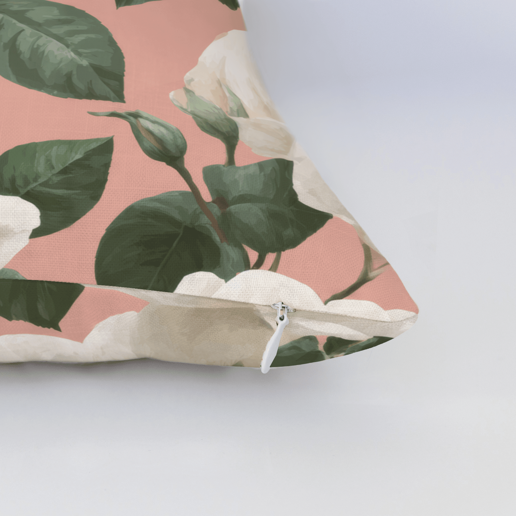 Fresh White Bloom Throw Pillow - Benton Lane Home - Lemon Park