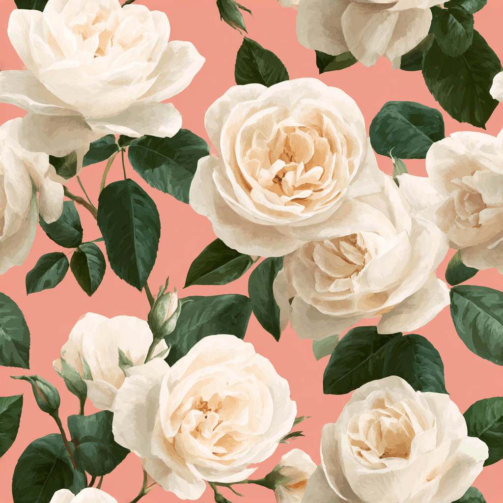 Fresh White Bloom Wallpaper - Lemon Park