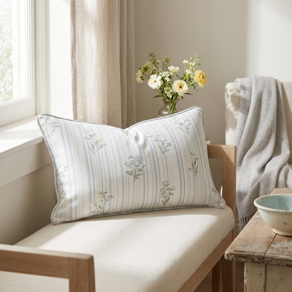 Front Row Floral Throw Pillow - Benton Lane Home - Lemon Park