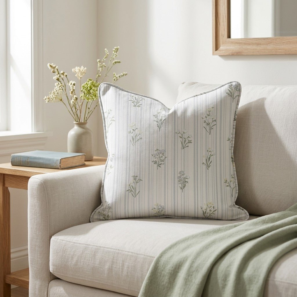 Front Row Floral Throw Pillow - Benton Lane Home - Lemon Park