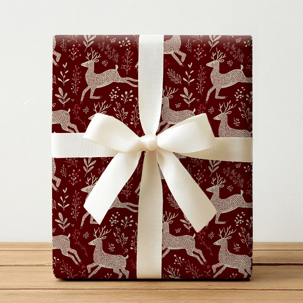 Frosted Antlers - Wrapping Paper - Benton Lane Home - Lemon Park