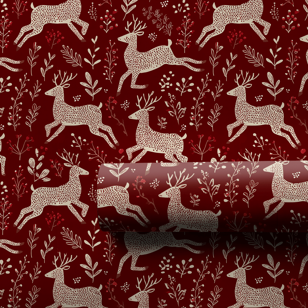 Frosted Antlers - Wrapping Paper - Benton Lane Home - Lemon Park
