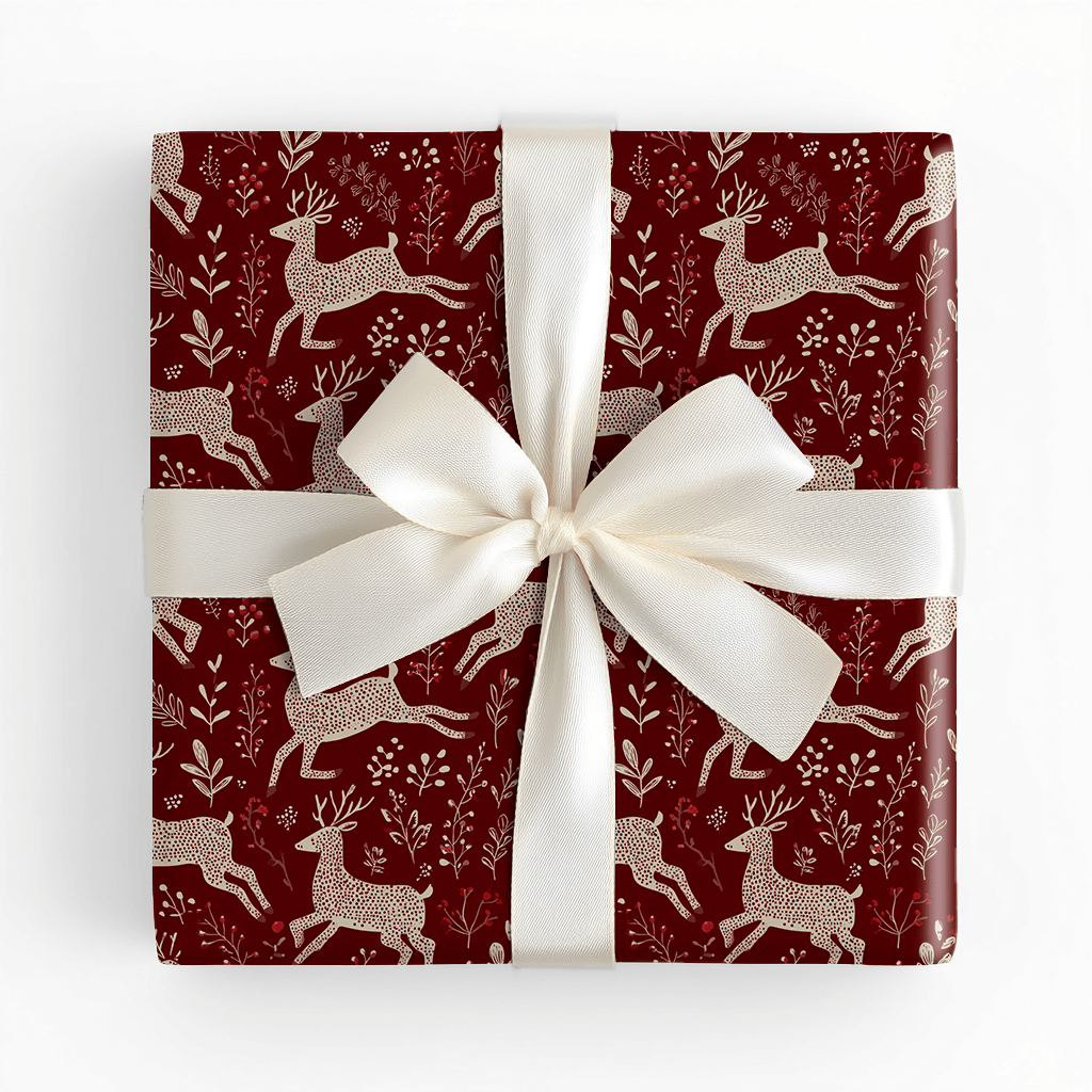Frosted Antlers - Wrapping Paper - Benton Lane Home - Lemon Park