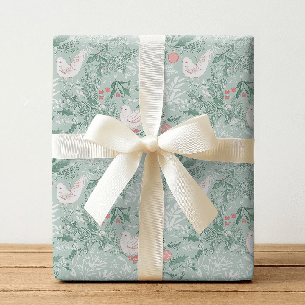 Frosted Flock - Wrapping Paper - Benton Lane Home - Lemon Park