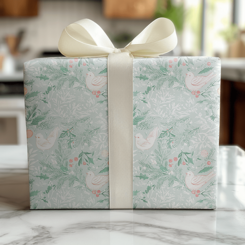 Frosted Flock - Wrapping Paper - Benton Lane Home - Lemon Park