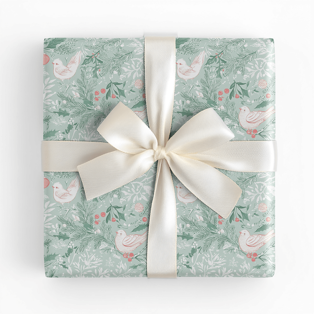 Frosted Flock - Wrapping Paper - Benton Lane Home - Lemon Park