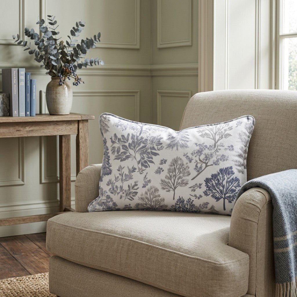 Frosted Forest Throw Pillow - Lemon Park
