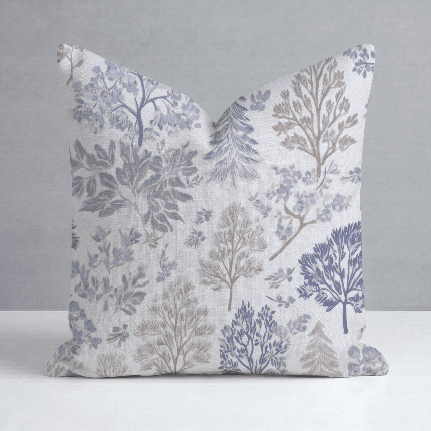 Frosted Forest Throw Pillow - Lemon Park
