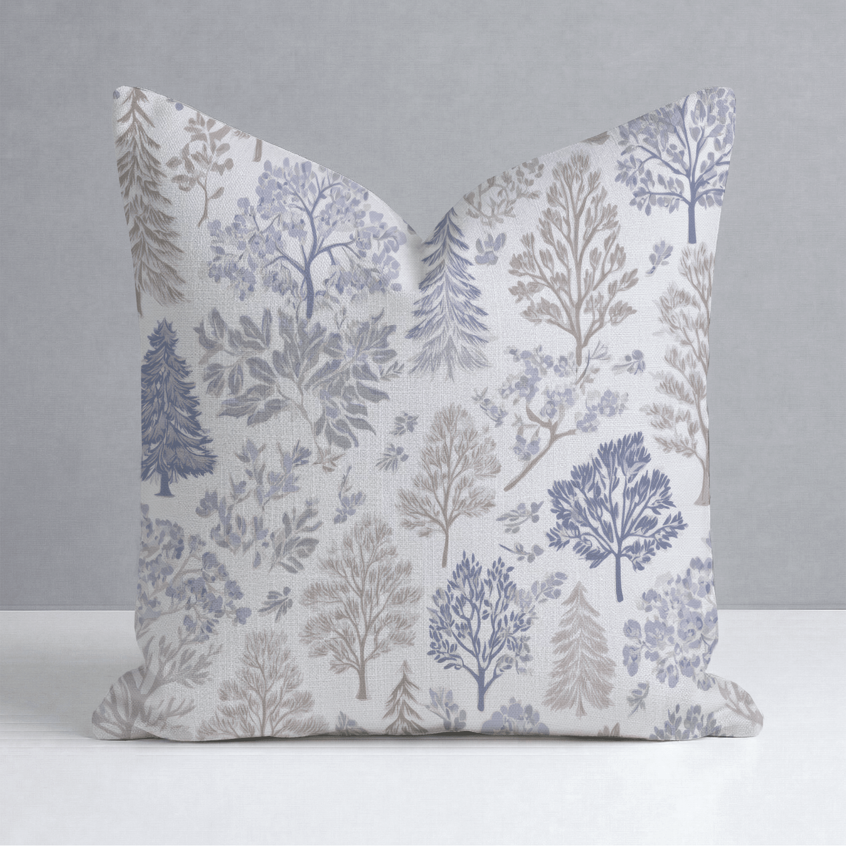 Frosted Forest Throw Pillow - Lemon Park