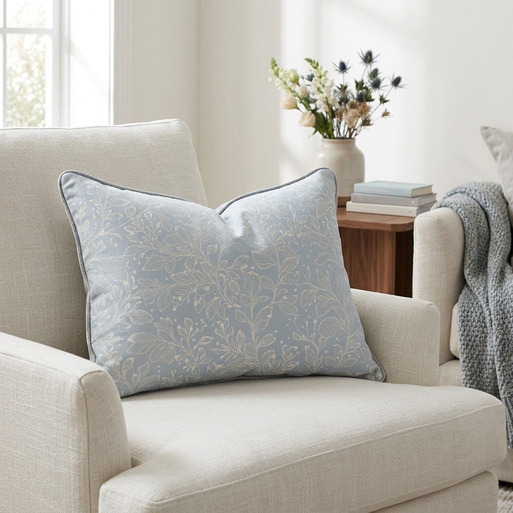 Frosted Sprig Throw Pillow - Benton Lane Home - Lemon Park