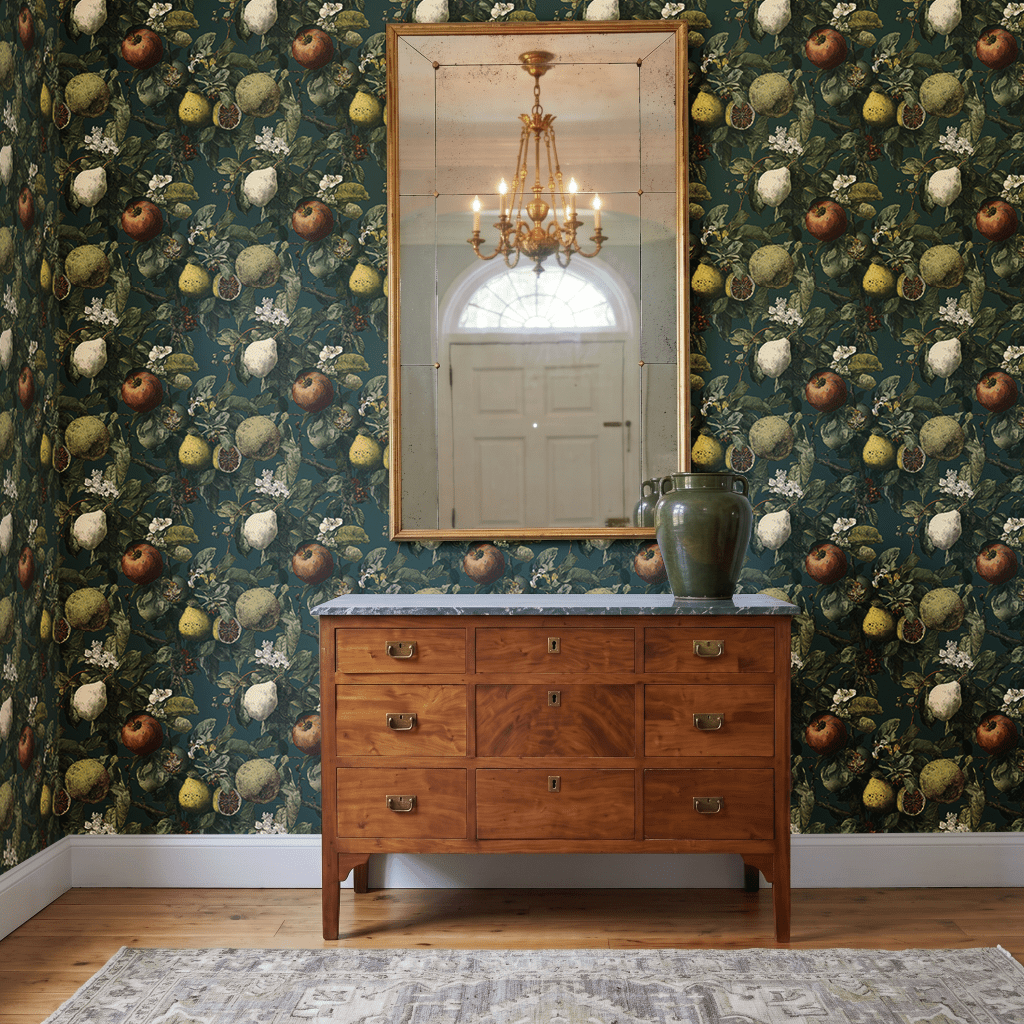 Fruitful Blooms Wallpaper - Painted Paper