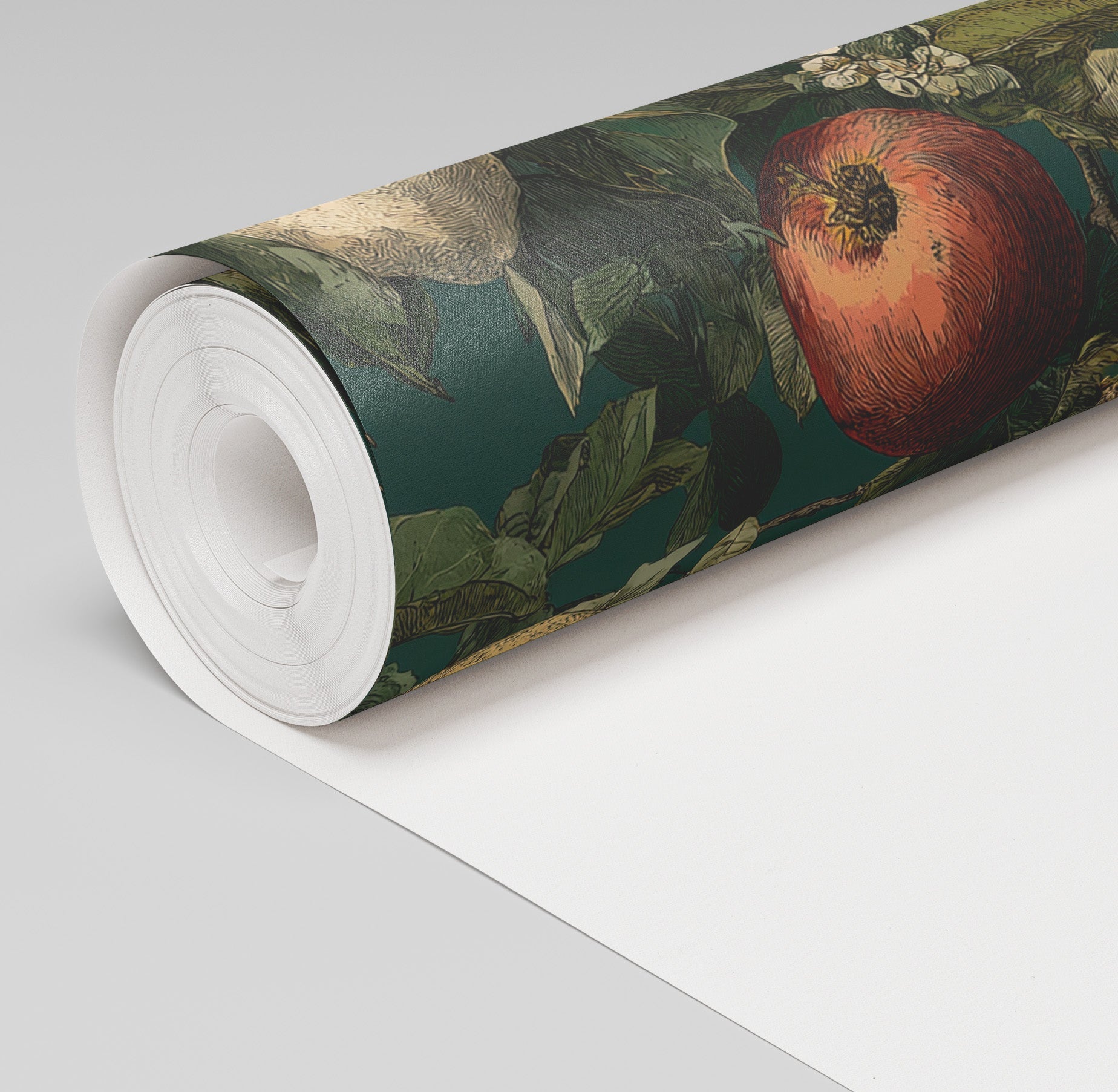 Fruitful Blooms Wallpaper - Painted Paper
