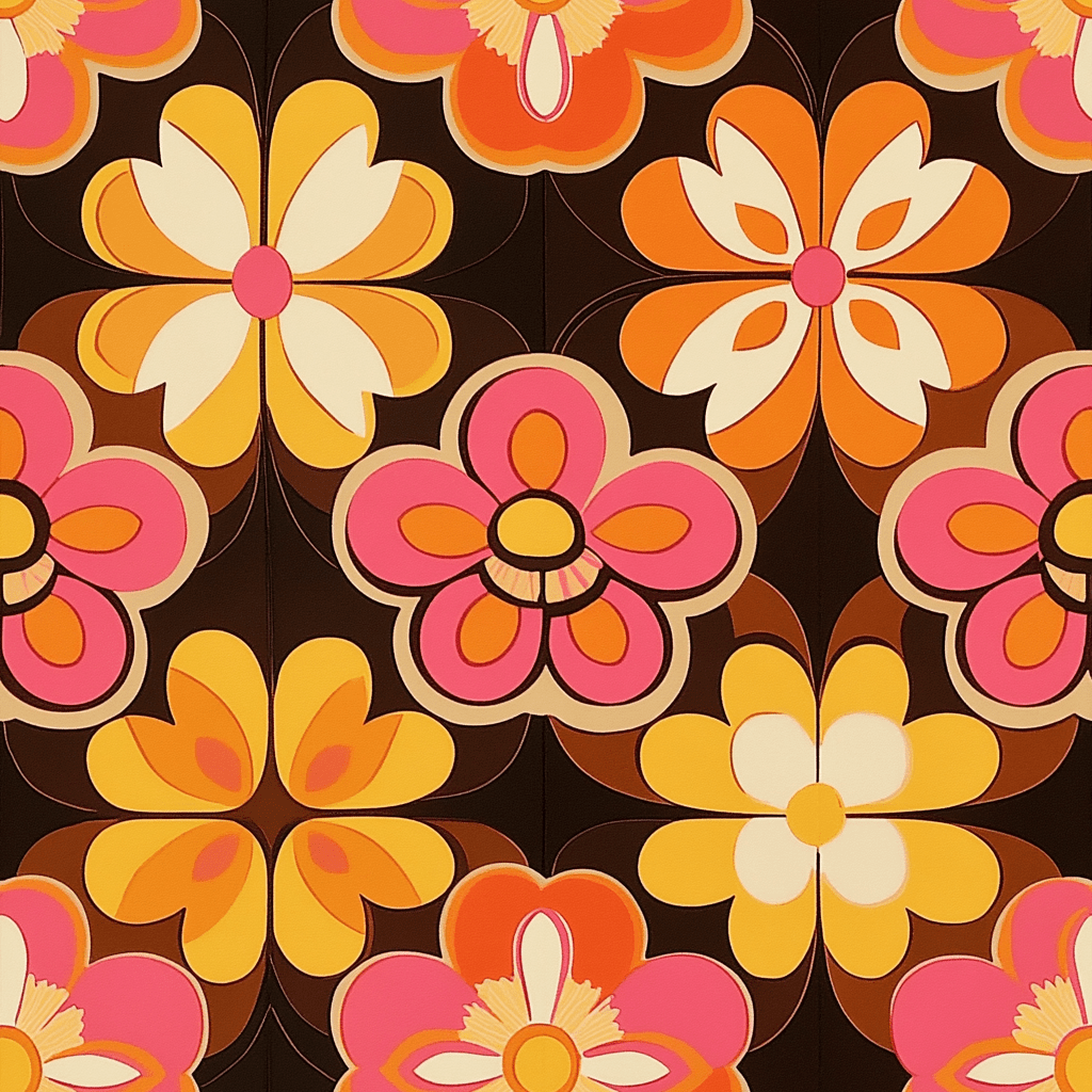 Funkadelic Flora Wallpaper - Benton Lane Home - Painted Paper