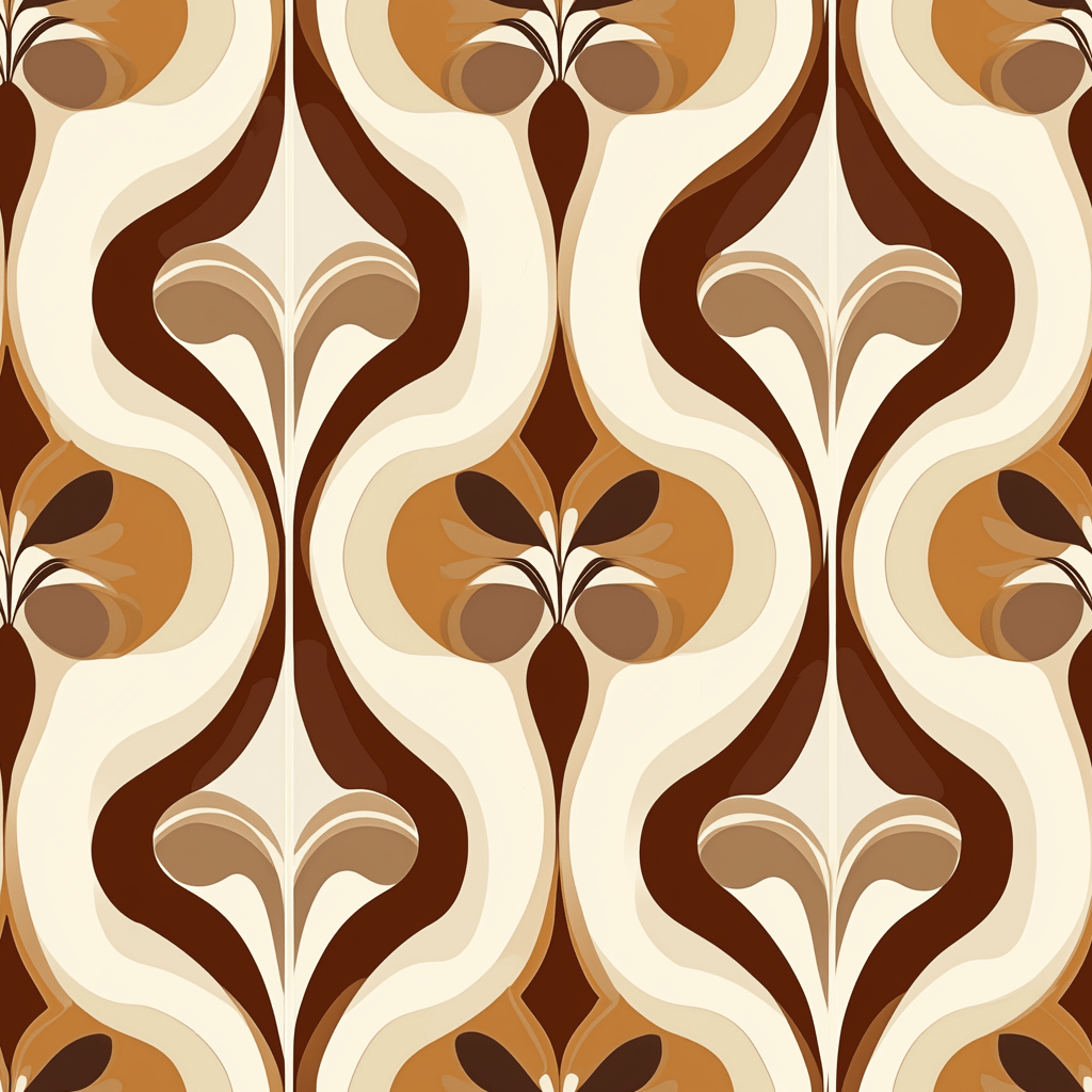 Funky Flow Wallpaper - Benton Lane Home - Painted Paper