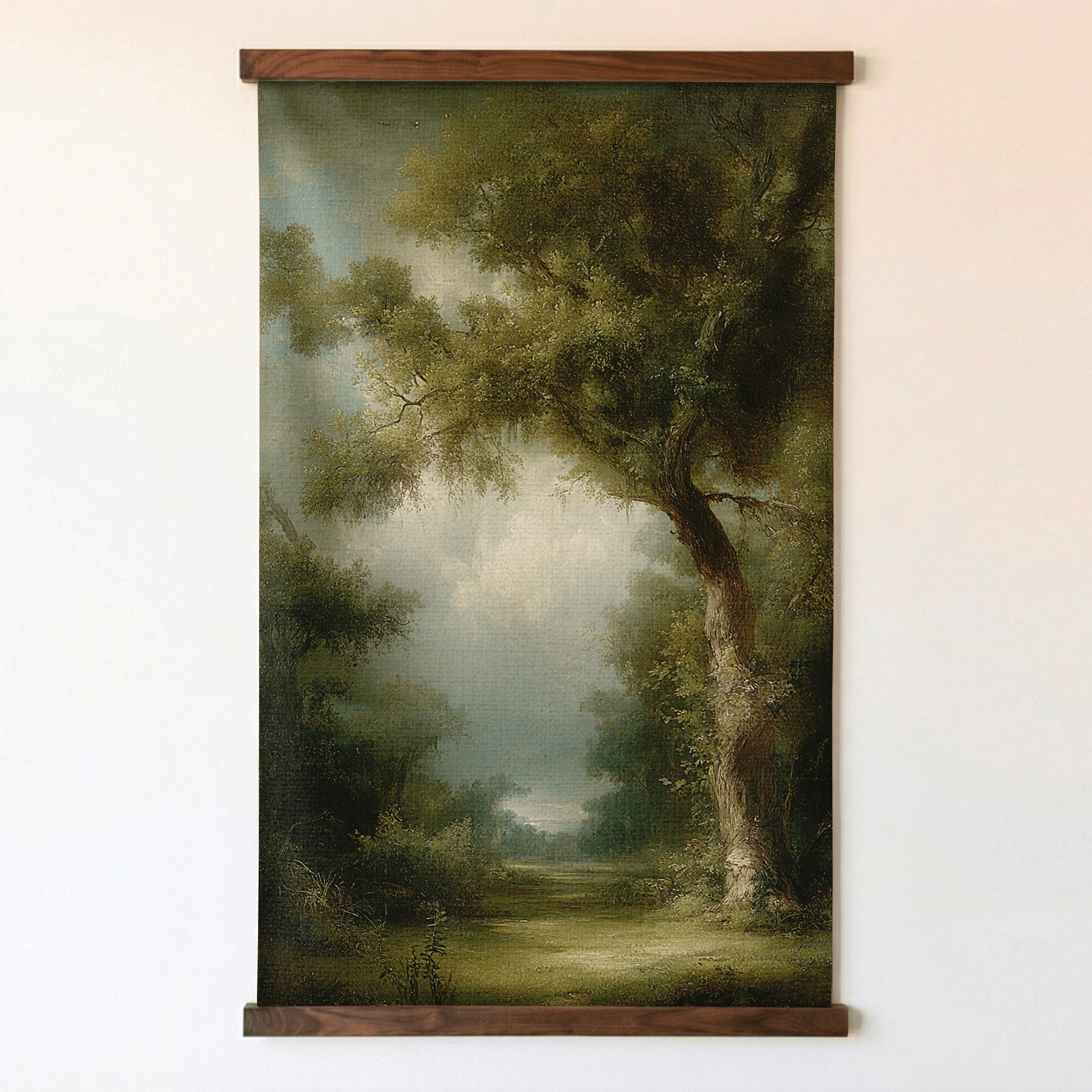 Garden at Nightfall - Tapestry - Painted Paper