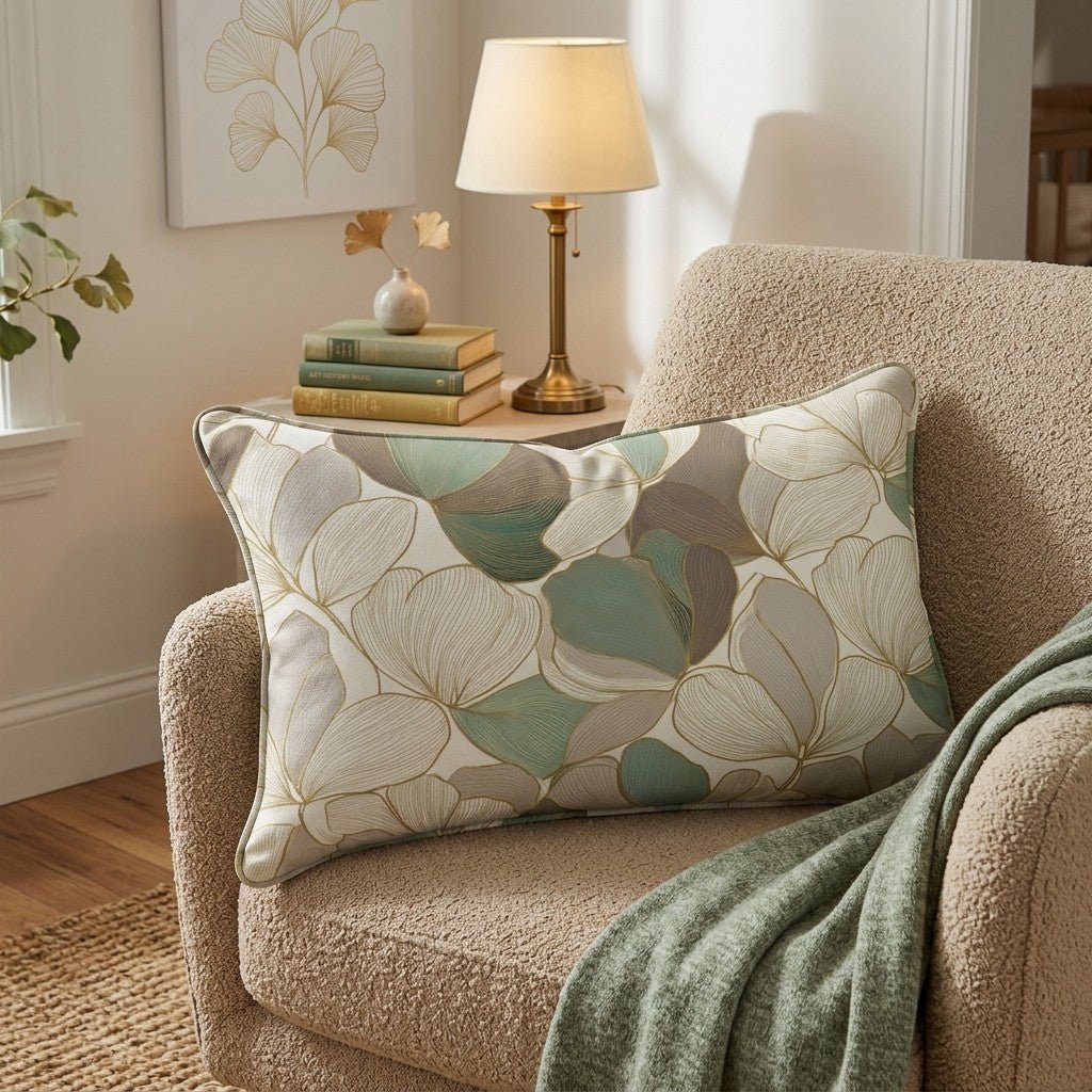Garden Drift Throw Pillow - Hillcroft Home