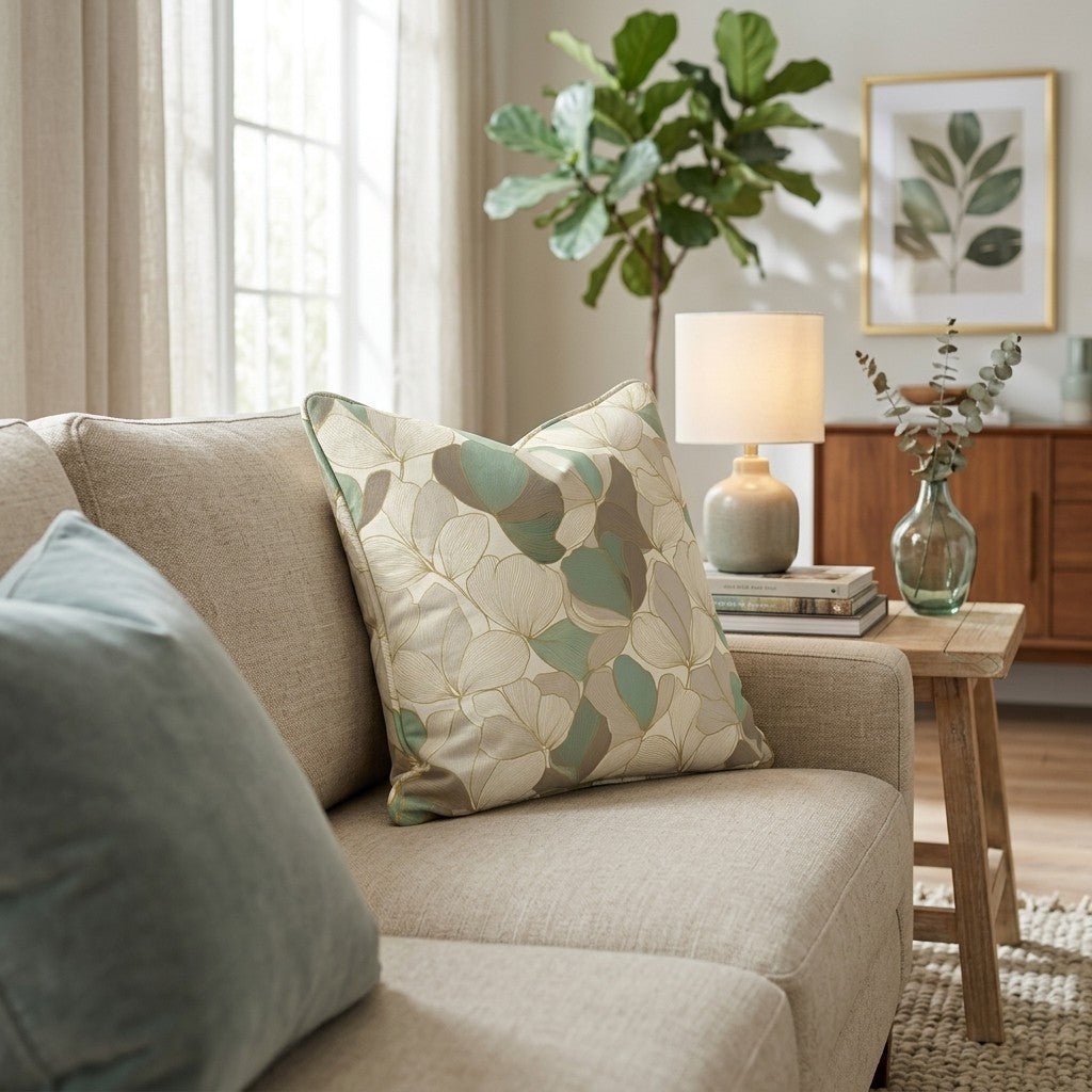 Garden Drift Throw Pillow - Hillcroft Home