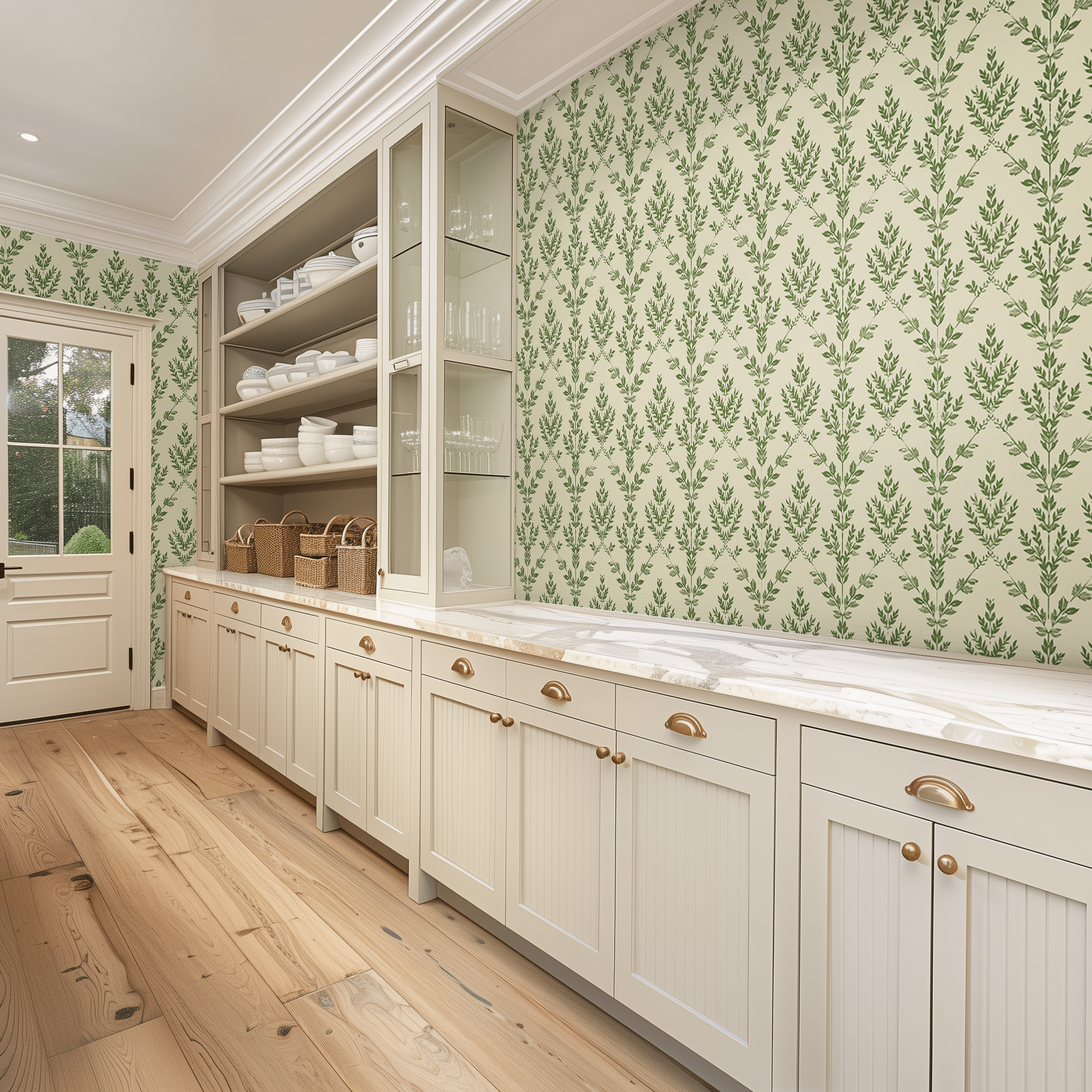 Garden Lattice Wallpaper - Benton Lane Home - Painted Paper