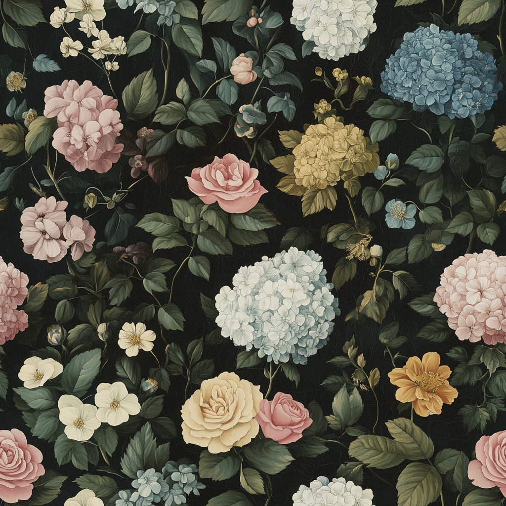 Garden of Dusk Wallpaper - Benton Lane Home - Painted Paper
