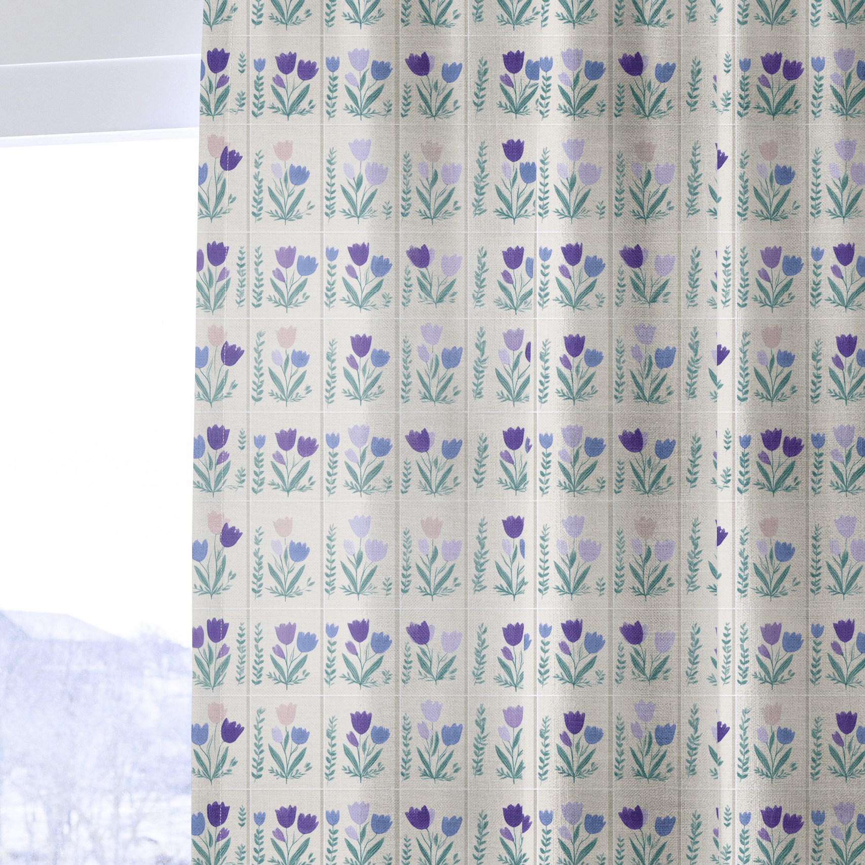 Garden Panel - Drapery - Benton Lane Home - Lemon Park