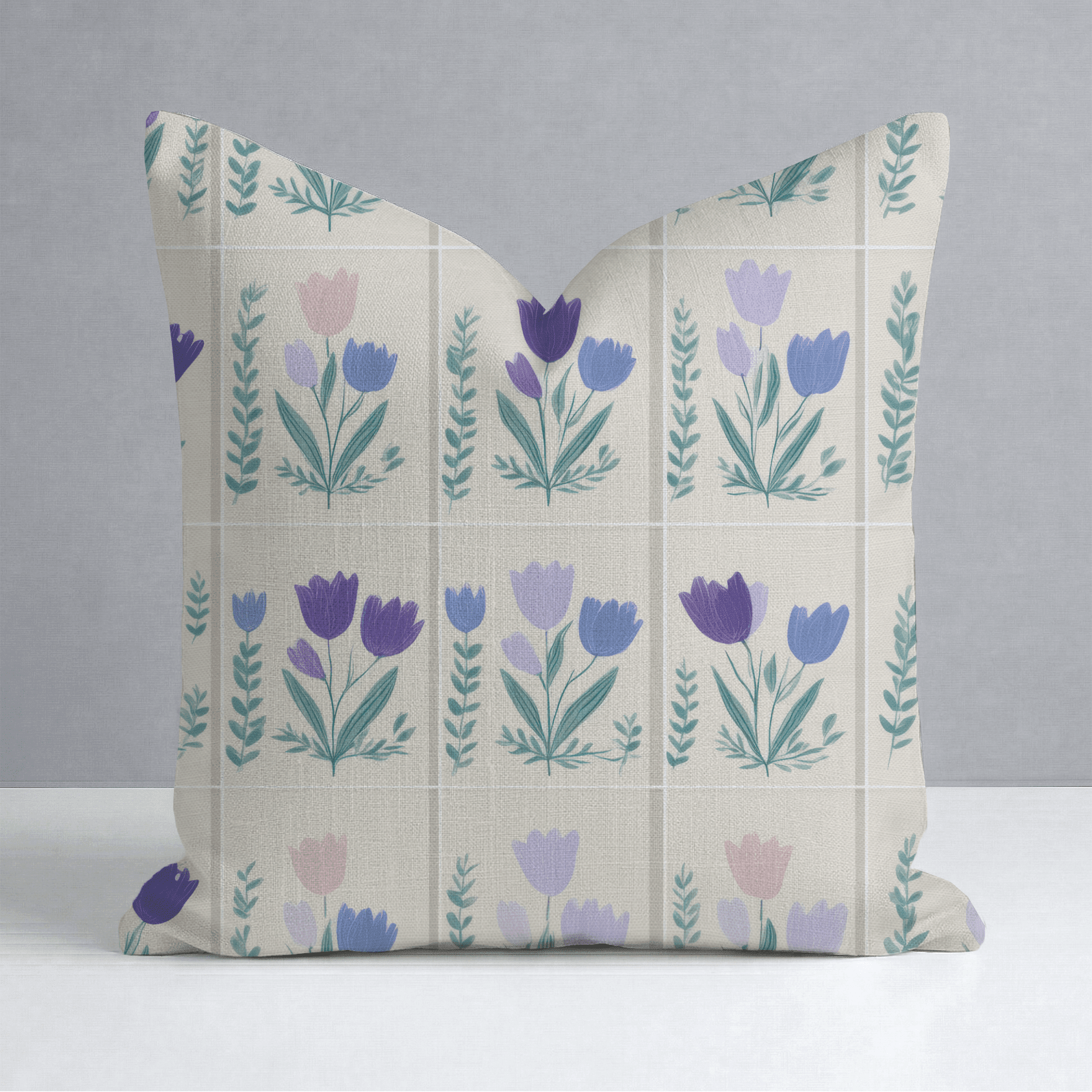 Garden Panel Throw Pillow - Benton Lane Home - Lemon Park