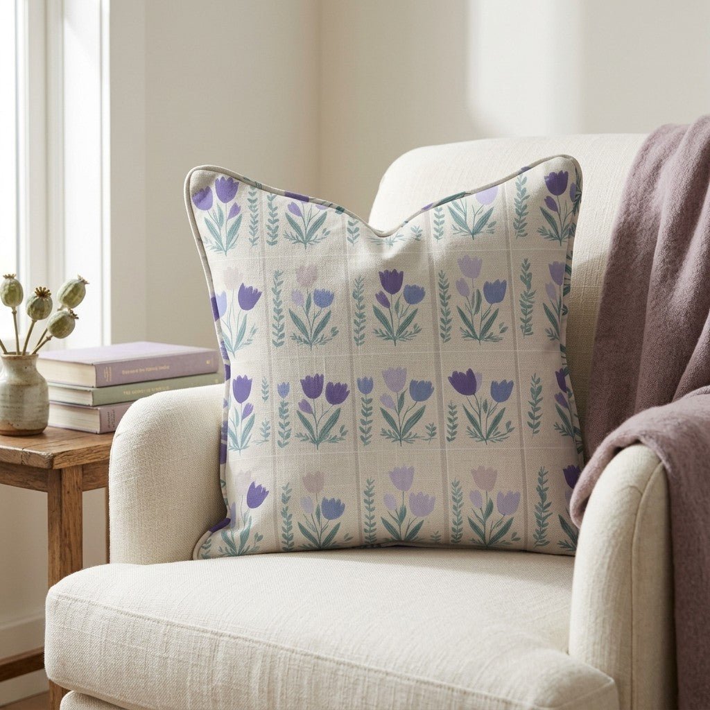 Garden Panel Throw Pillow - Benton Lane Home - Lemon Park