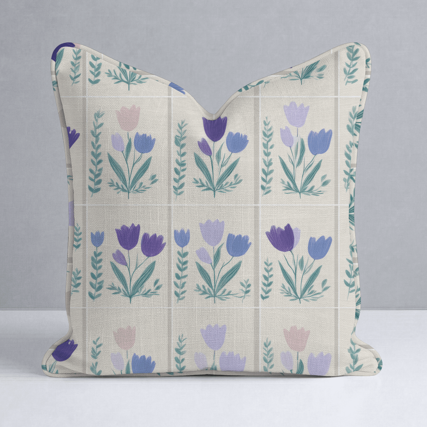 Garden Panel Throw Pillow - Benton Lane Home - Lemon Park