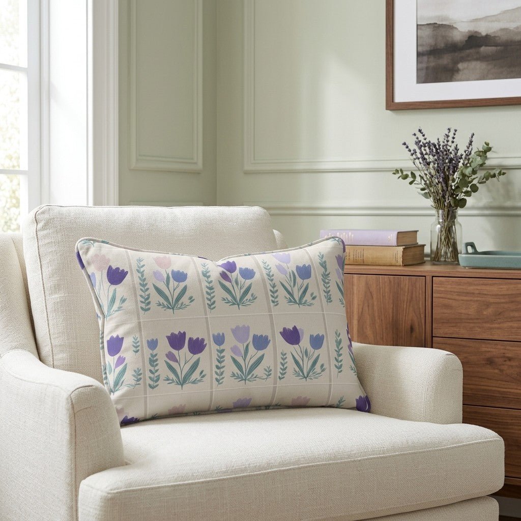 Garden Panel Throw Pillow - Benton Lane Home - Lemon Park