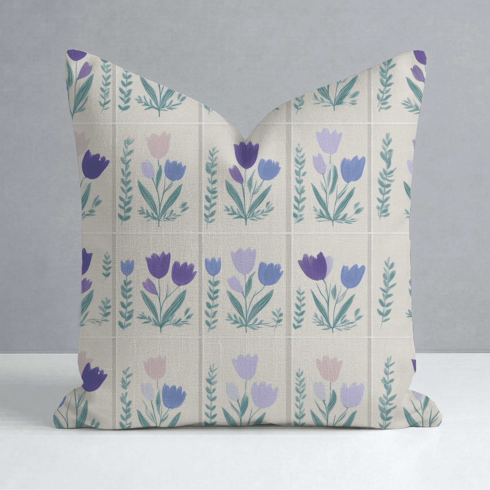 Garden Panel Throw Pillow - Benton Lane Home - Lemon Park
