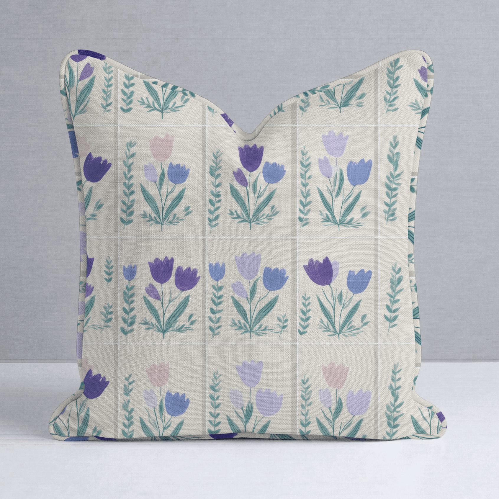 Garden Panel Throw Pillow - Benton Lane Home - Lemon Park