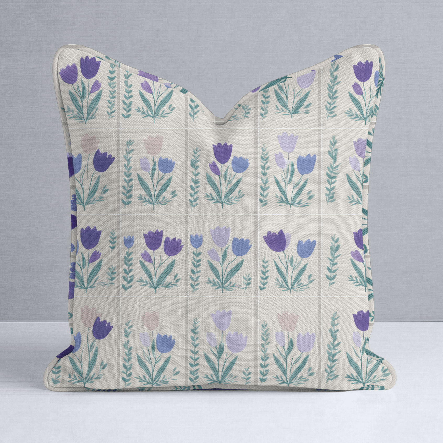 Garden Panel Throw Pillow - Benton Lane Home - Lemon Park