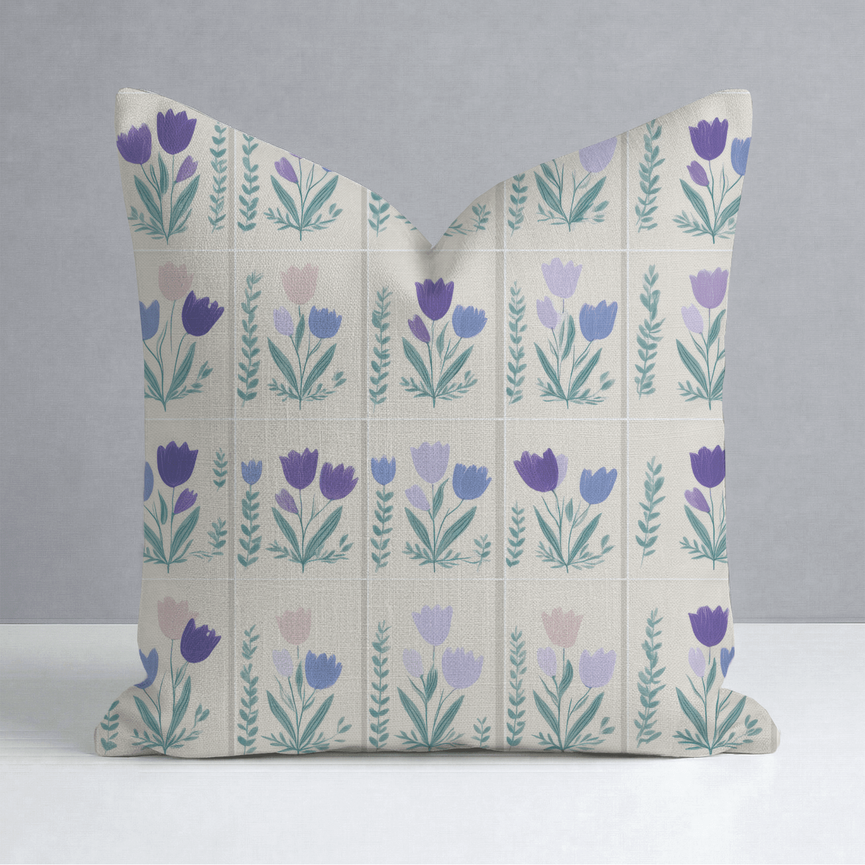 Garden Panel Throw Pillow - Benton Lane Home - Lemon Park
