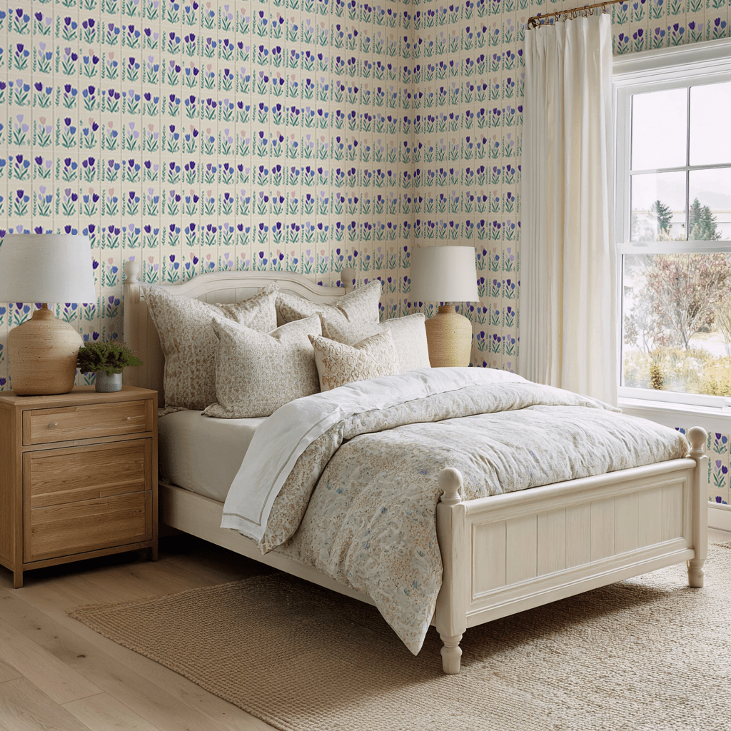 Garden Panel Wallpaper - Benton Lane Home - Lemon Park