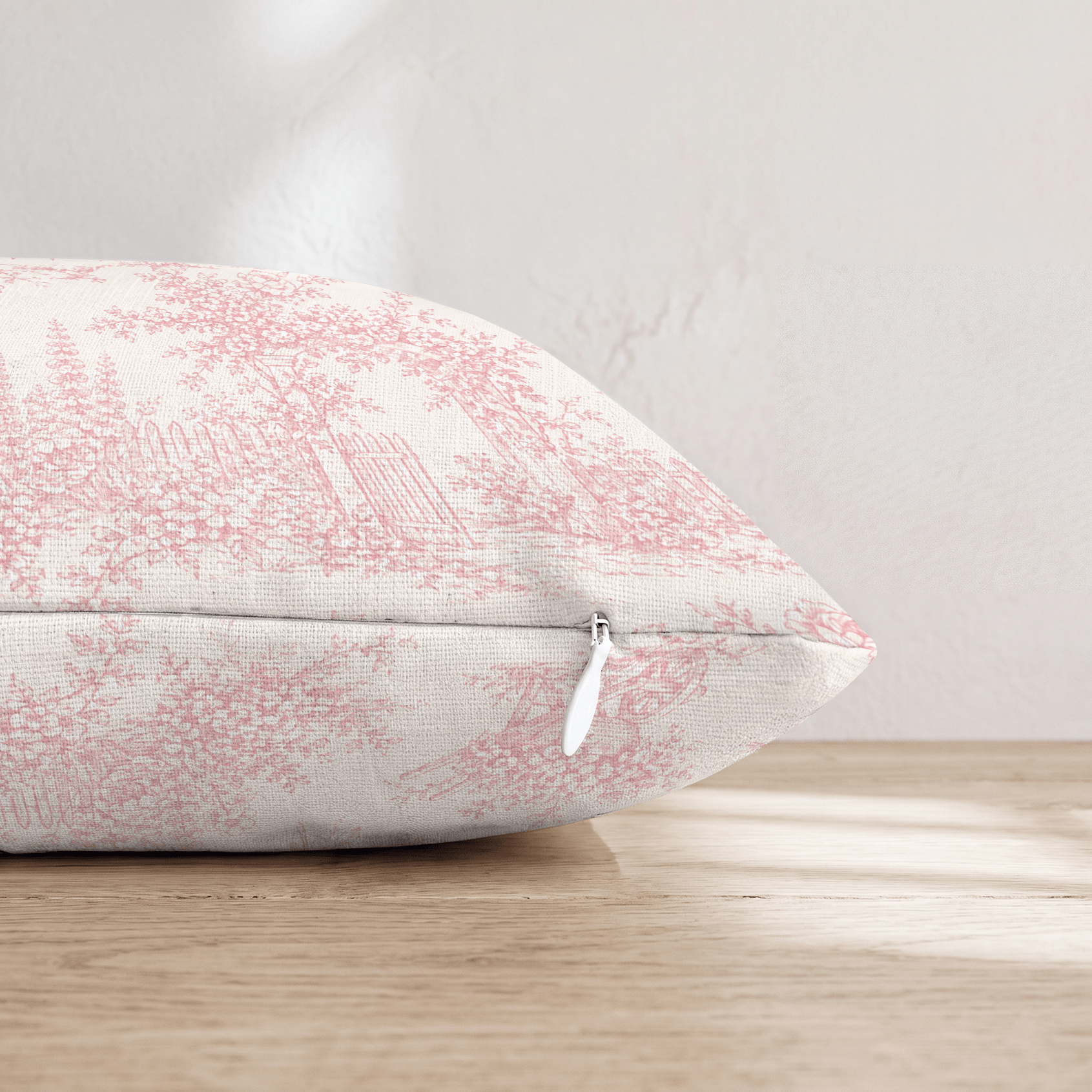 Garden Toile Throw Pillow - Hillcroft Home