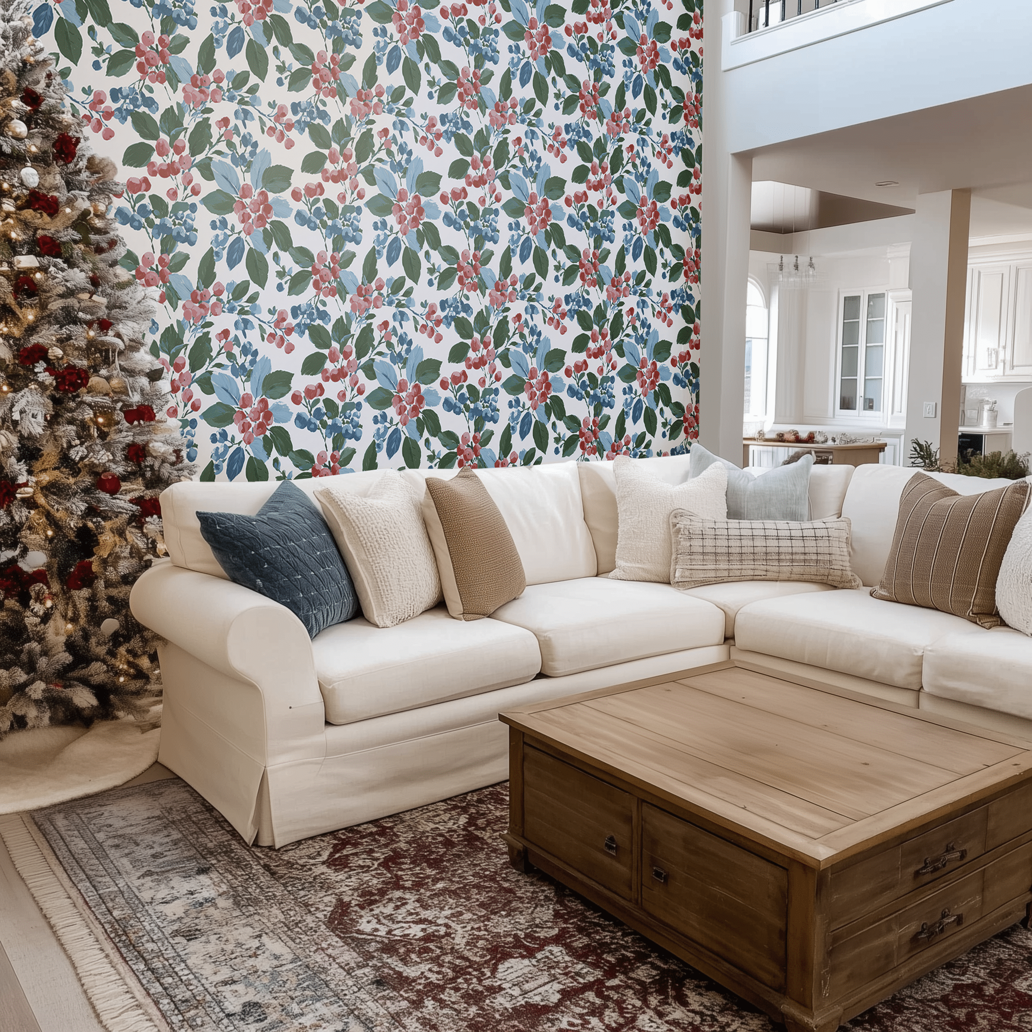 Garland Orchard Wallpaper - Benton Lane Home - Painted Paper