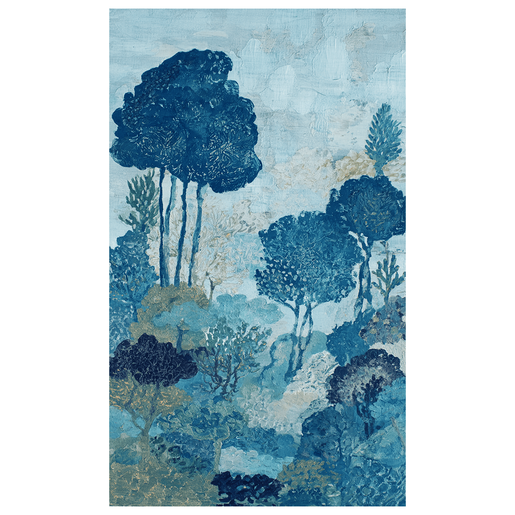 Gathered Grove (Blue) - Tapestry - Benton Lane Home - Lemon Park