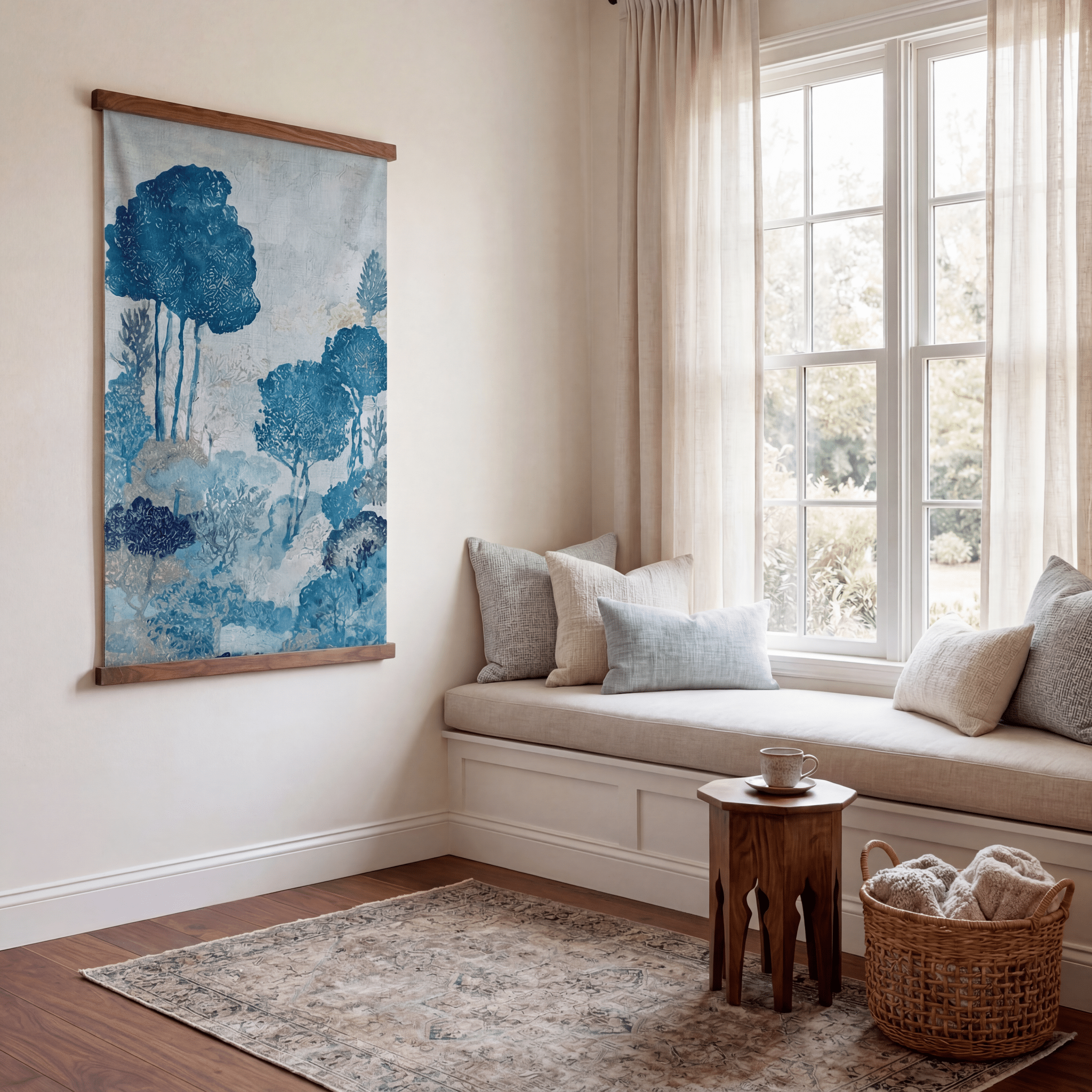 Gathered Grove (Blue) - Tapestry - Lemon Park